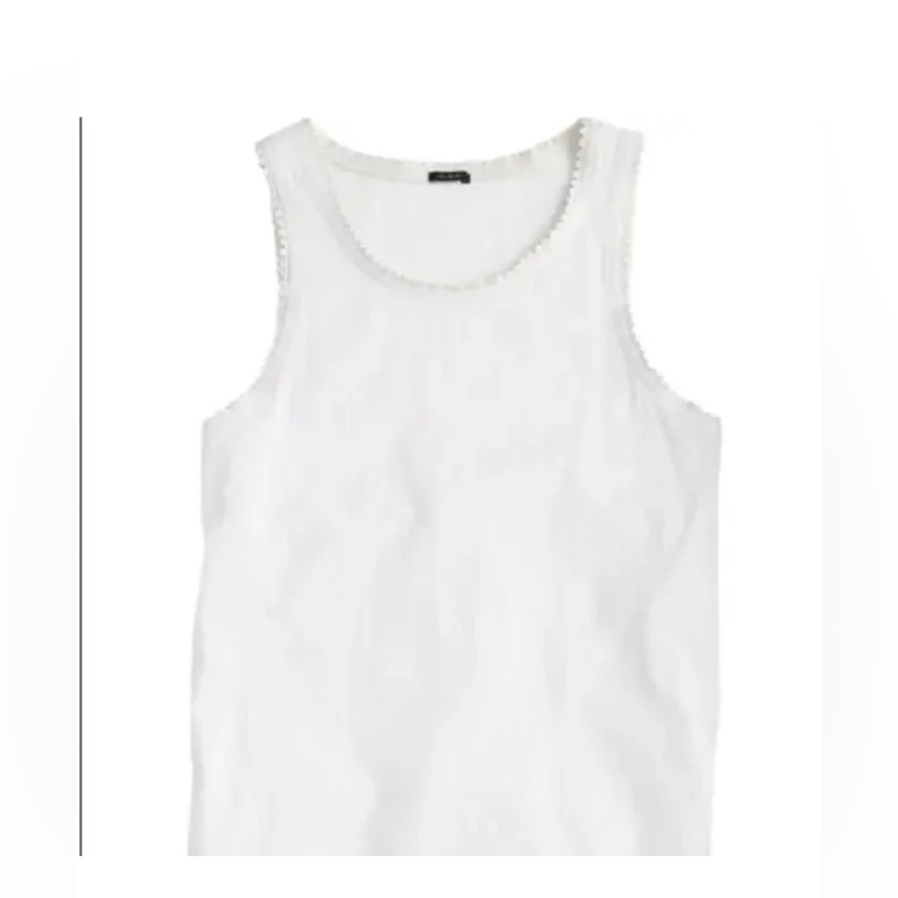 J Crew Faux Leather Trim Tank❤️